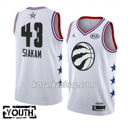 Dres Toronto Raptors Pascal Siakam 43 2019 All-Star Jordan Brand Bijela Swingman - Dječji